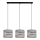 Luster na sajli CORAL 3xE27/60W/230V sivo