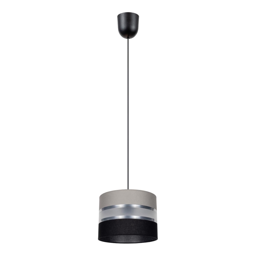 Luster na sajli CORAL S 1xE27/60W/230V crno-siva