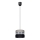 Luster na sajli CORAL S 1xE27/60W/230V crno-siva
