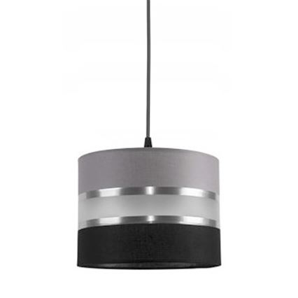 Luster na sajli CORAL S 1xE27/60W/230V crno-siva