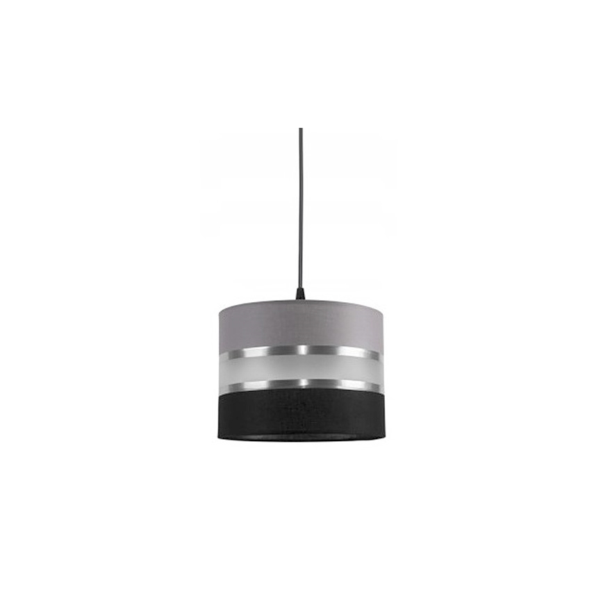 Luster na sajli CORAL S 1xE27/60W/230V crno-siva