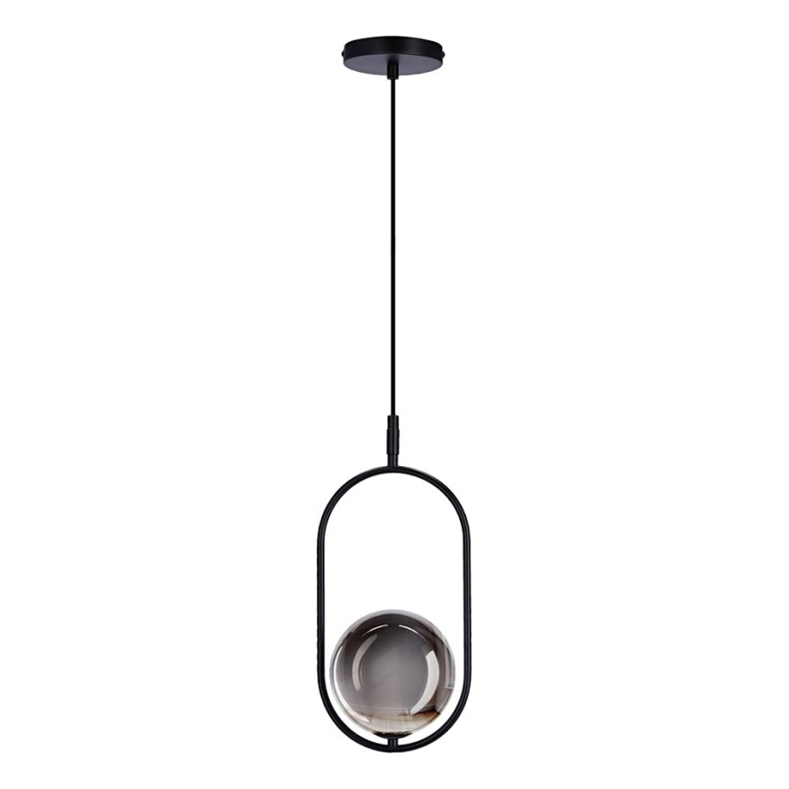 Luster na sajli CORDEL 1xG9/28W/230V crno/dimno crno