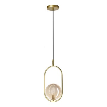 Luster na sajli CORDEL 1xG9/28W/230V mesing/dimno bež