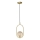Luster na sajli CORDEL 1xG9/28W/230V mesing/dimno bež
