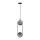 Luster na sajli CORDEL 2xG9/28W/230V crno/dimno crno