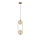 Luster na sajli CORDEL 2xG9/28W/230V mesing/dimno bež