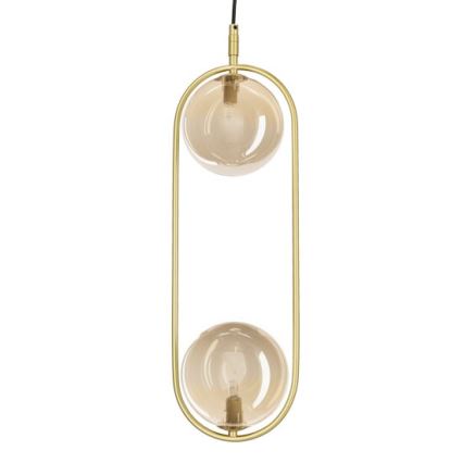 Luster na sajli CORDEL 2xG9/28W/230V mesing/dimno bež