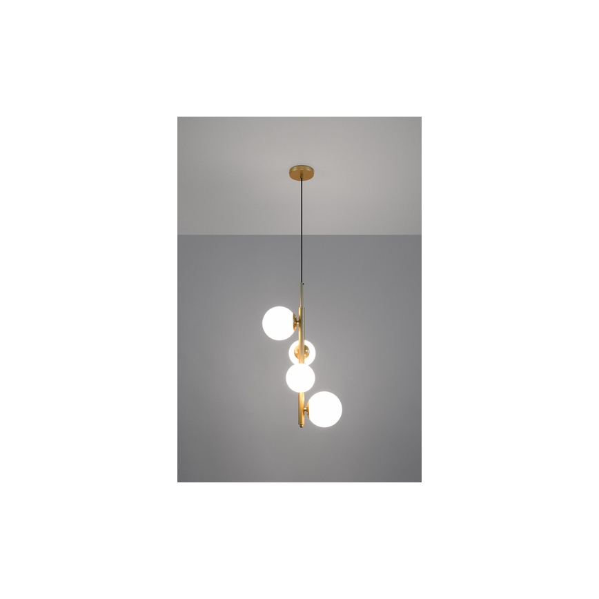 Luster na sajli CORDEL 4xG9/20W/230V zlatna
