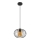 Luster na sajli CORRINI 1xE27/60W/230V pr. 25 cm crno/bež