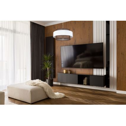 Luster na sajli CORSA 1xE27/60W/230V bela/braon
