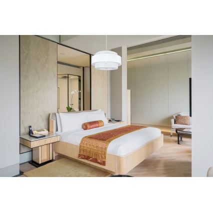 Luster na sajli CORSA 1xE27/60W/230V bela