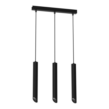 Luster na sajli CORTE 3xGU10/8W/230V crno
