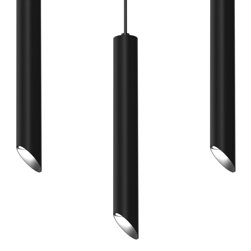 Luster na sajli CORTE 3xGU10/8W/230V crno