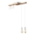 Luster na sajli CORTINA 2xE27/15W/230V + 2xG9/5W/230V bela/hrast