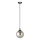 Luster na sajli COSMO 1xE14/10W/230V pr. 14 cm crno/sivo