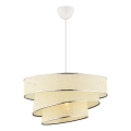 Luster na sajli COUPER 1xE27/60W/230V bela/sjajni hrom