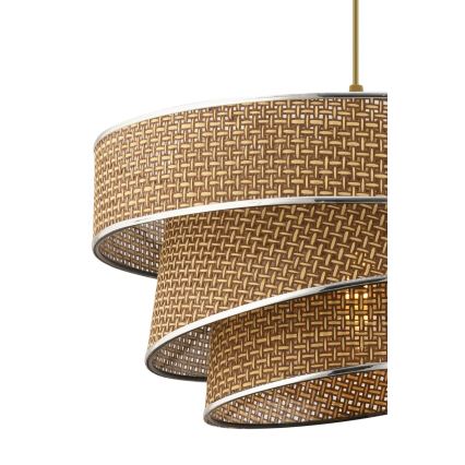 Luster na sajli COUPER 1xE27/60W/230V braon/sjajni hrom