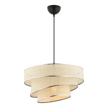 Luster na sajli COUPER 1xE27/60W/230V krem/sjajni hrom