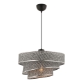 Luster na sajli COUPER 1xE27/60W/230V siva/sjajni hrom