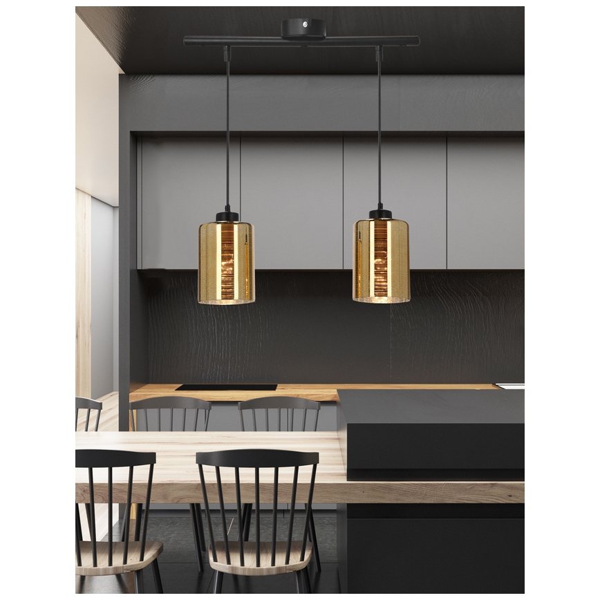 Luster na sajli COX 2xE27/60W/230V zlatna