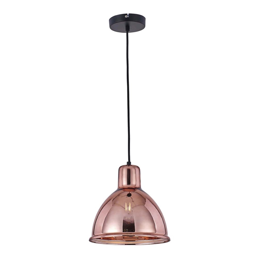 Luster na sajli CREATE 1xE27/11W/230V roze zlatno