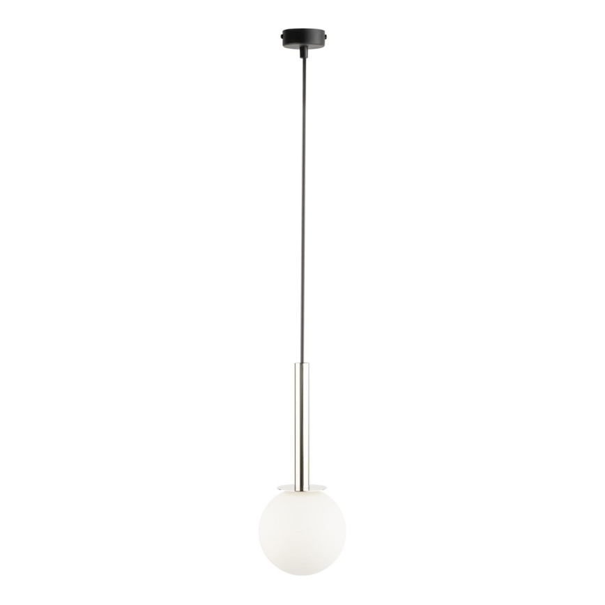 Luster na sajli DAISY 1xG9/12W/230V pr. 14 cm sjajni krom/crno/bela