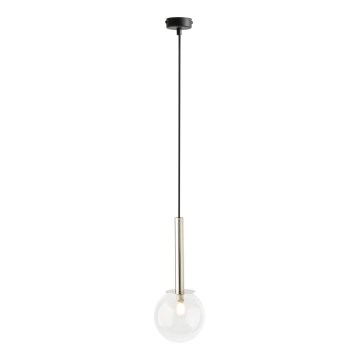 Luster na sajli DAISY 1xG9/12W/230V pr. 14 cm sjajni krom/crno/prozirna