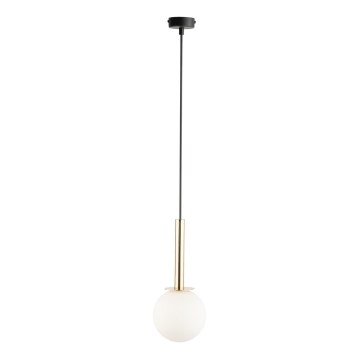 Luster na sajli DAISY 1xG9/12W/230V pr. 14 cm zlatna/crno/bela