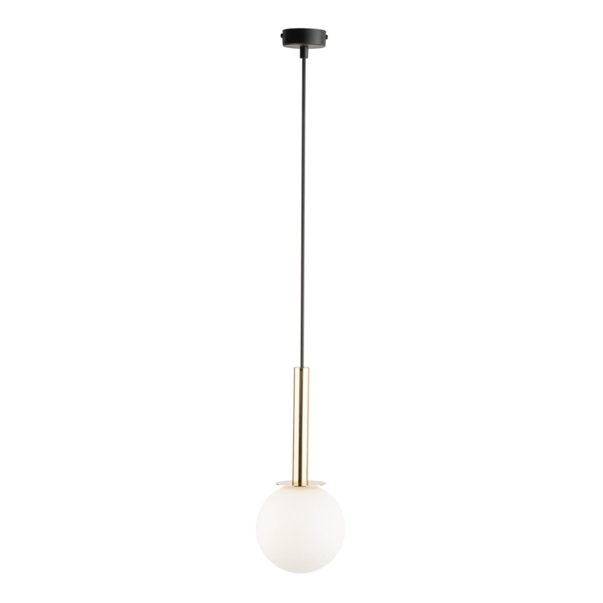 Luster na sajli DAISY 1xG9/12W/230V pr. 14 cm zlatna/crno/bela