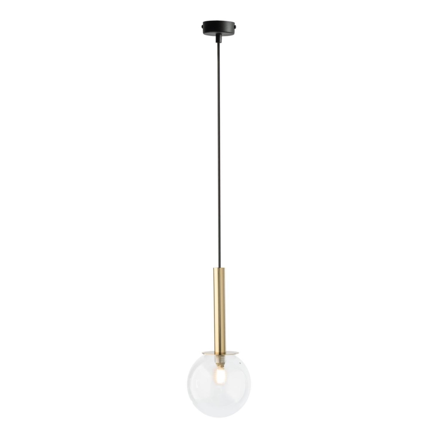 Luster na sajli DAISY 1xG9/12W/230V pr. 14 cm zlatna/crno/prozirna