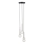 Luster na sajli DAISY 3xG9/12W/230V pr. 27 cm sjajni krom/crno/prozirna