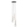 Luster na sajli DAISY 3xG9/12W/230V pr. 27 cm zlatna/crno/bela