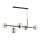 Luster na sajli DANSA 5xE14/10W/230V mesing/crno