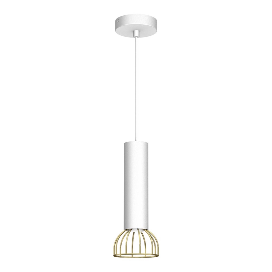 Luster na sajli DANTE 1xGU10/25W/230V bela/zlatna