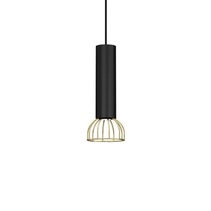 Luster na sajli DANTE 1xGU10/25W/230V crno/zlatna