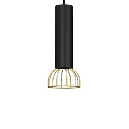 Luster na sajli DANTE 1xGU10/25W/230V crno/zlatna