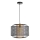 Luster na sajli DENTON 1xE27/40W/230V crno