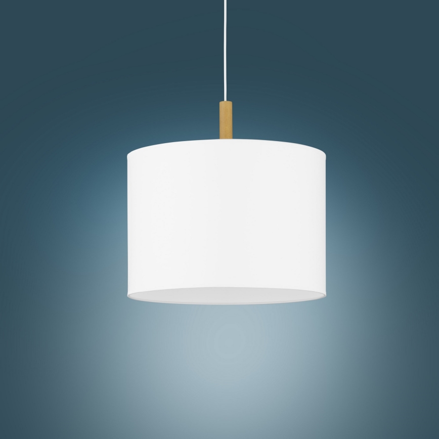 Luster na sajli DEVA 1xE27/25W/230V bela