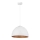 Luster na sajli DIAMENT 1xE27/60W/230V pr. 35 cm bela/bakrena