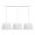 Luster na sajli DIAMENT 3xE27/60W/230V bela