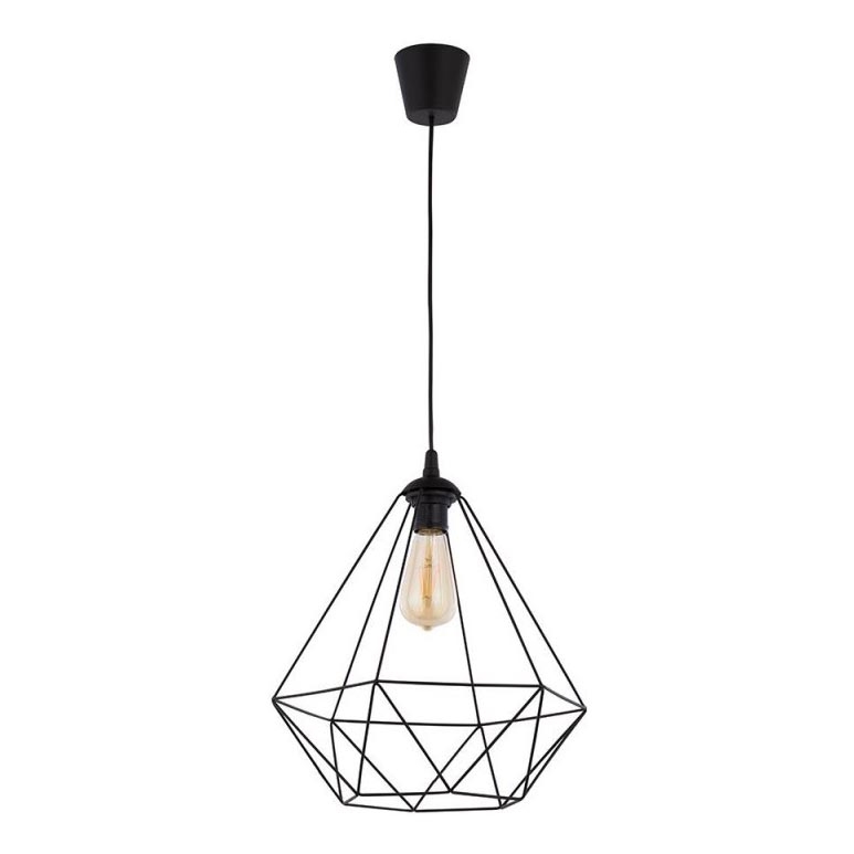 Luster na sajli DIAMOND 1xE27/60W/230V crno