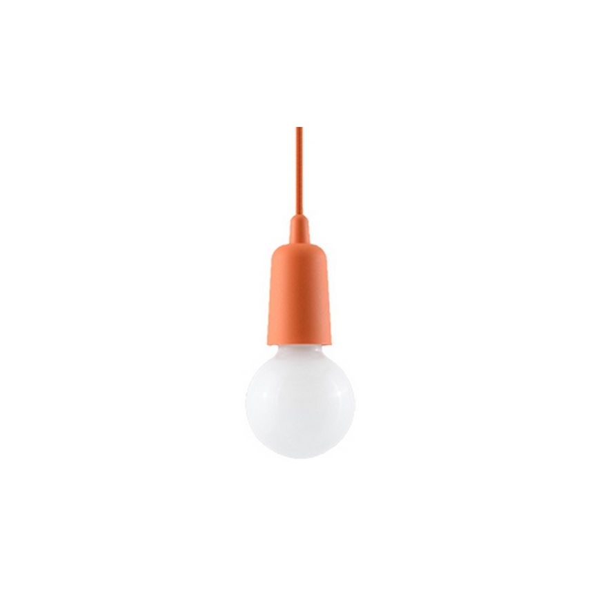 Luster na sajli DIEGO 1xE27/60W/230V narandžasta