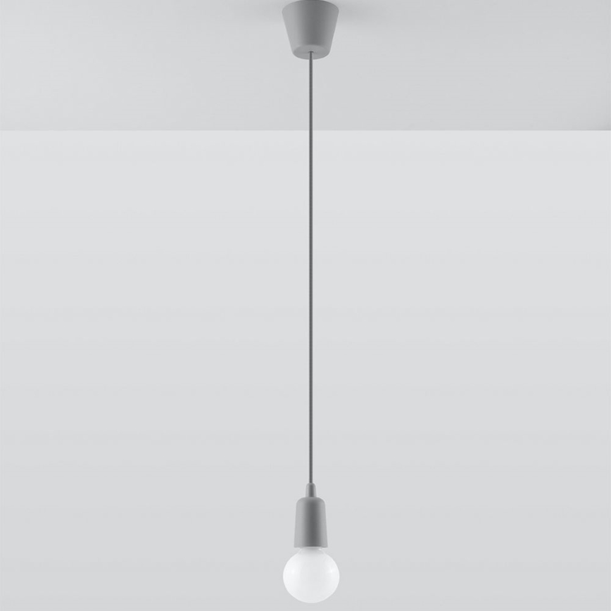 Luster na sajli DIEGO 1xE27/60W/230V sivo