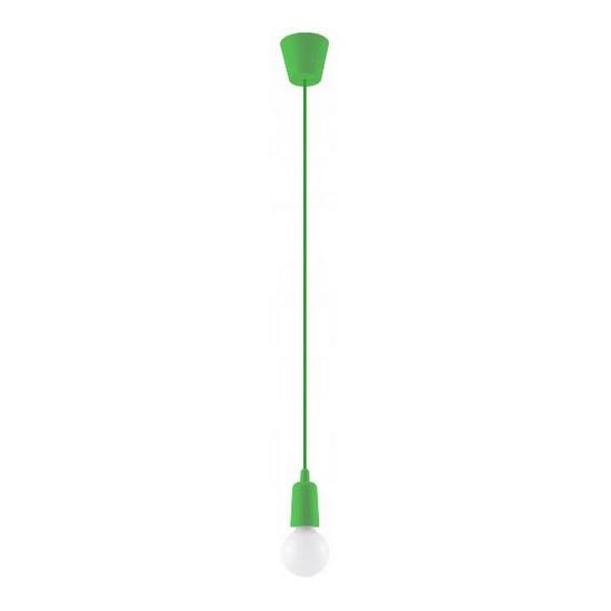 Luster na sajli DIEGO 1xE27/60W/230V zelena