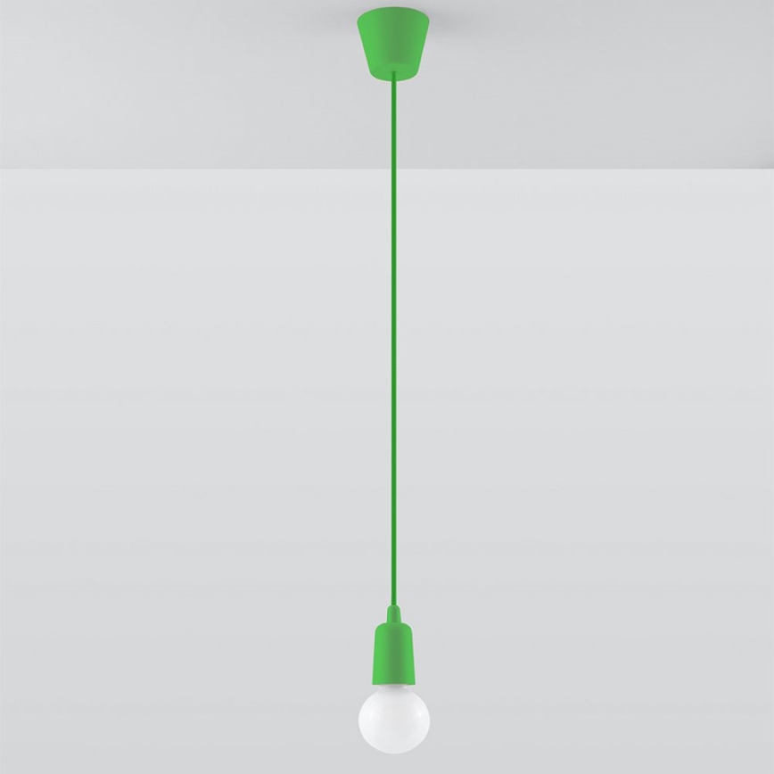 Luster na sajli DIEGO 1xE27/60W/230V zelena