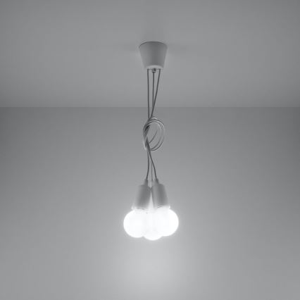 Luster na sajli DIEGO 3xE27/60W/230V
