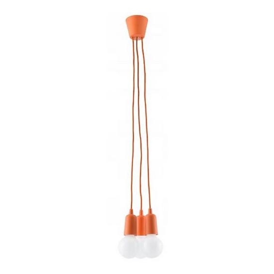 Luster na sajli DIEGO 3xE27/60W/230V narandžasta