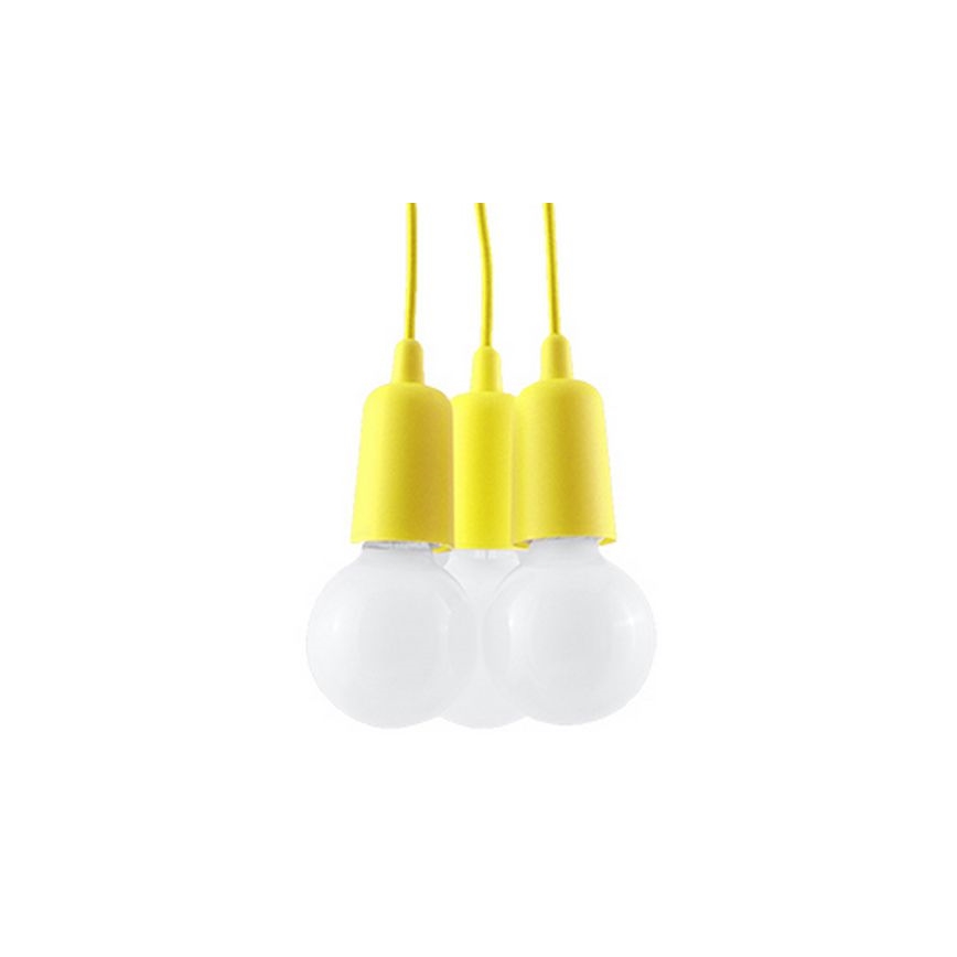 Luster na sajli DIEGO 3xE27/60W/230V žuta