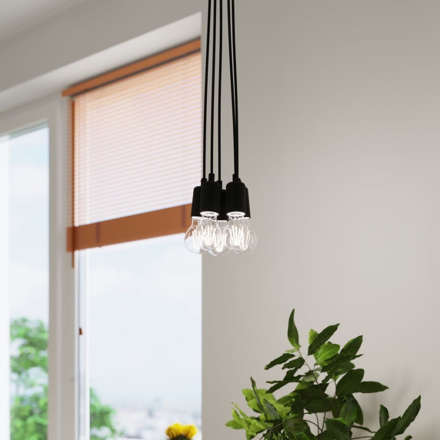 Luster na sajli DIEGO 5xE27/60W/230V