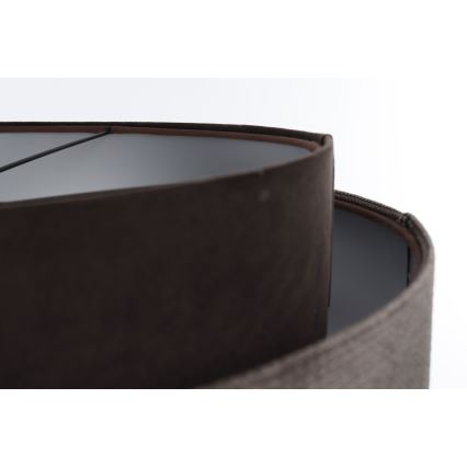 Luster na sajli DOBLO 1xE27/60W/230V pr. 60 cm braon/srebrno